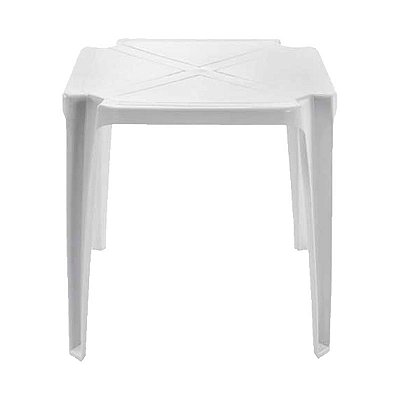 MESA QUADRADA MONOBLOCO BRANCA - RETIRA NA LOJA