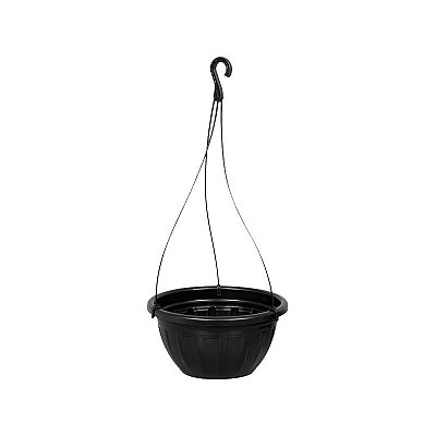 VASO PLASTICO FLOR 4L PRETO C/ ALÇA