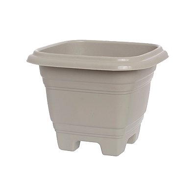 VASO PLASTICO QUADRADO N28 AREIA