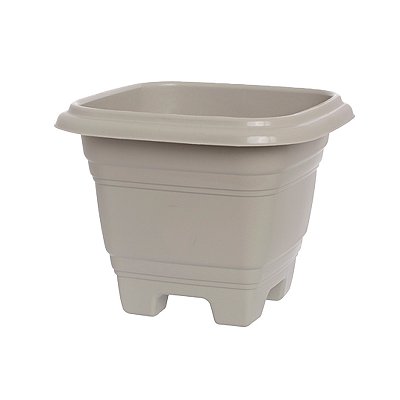 VASO PLASTICO QUADRADO N35 AREIA