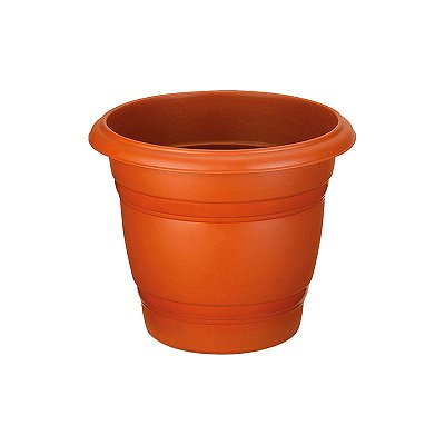 VASO PLASTICO REDONDO N17 MARROM