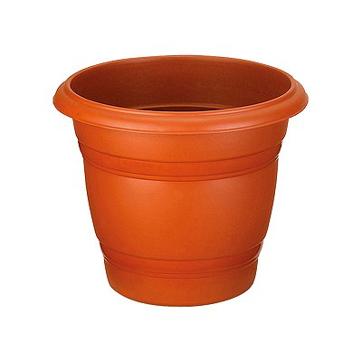 VASO PLASTICO REDONDO N22 MARROM