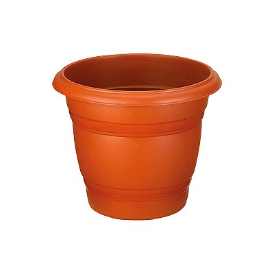 VASO PLASTICO REDONDO N28 MARROM