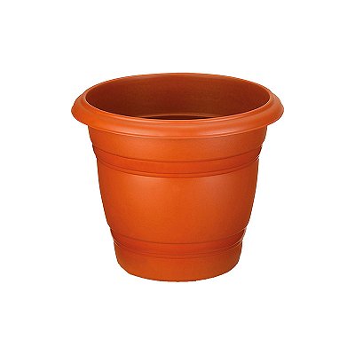 VASO PLASTICO REDONDO N35 MARROM
