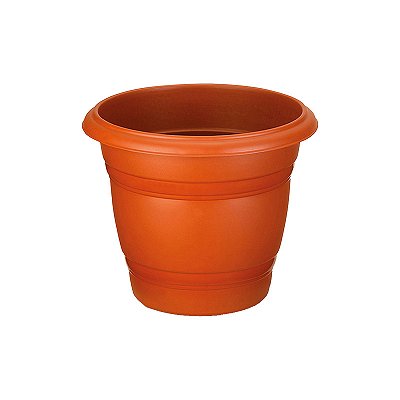 VASO PLASTICO REDONDO N42 MARROM