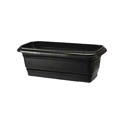 JARDINEIRA PLASTICO PRETA N35