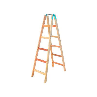 ESCADA MADEIRA ELITE PINTOR 06 DEGRAUS - RETIRA NA LOJA