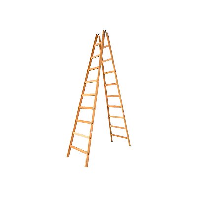 ESCADA MADEIRA ELITE PINTOR 10 DEGRAUS - RETIRA NA LOJA