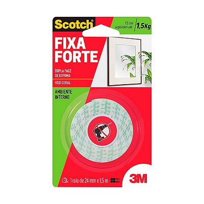 FITA DUPLA FACE ESPUMA 3M FIX. INTERNA 24X1,5M