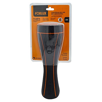 LANTERNA RECARREGAVEL 11 LEDS FOXLUX 4407