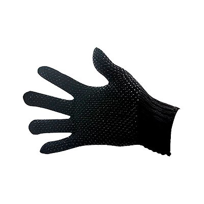 LUVA MALHA PIGMENTADA BLIST PRETA ACRILON