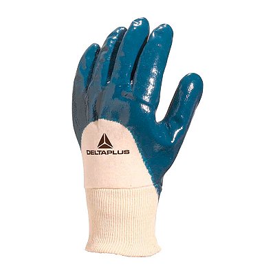 LUVA MALHA EMBORRACHADA NIT/PARCIAL AZUL T09 PRO SAFETY