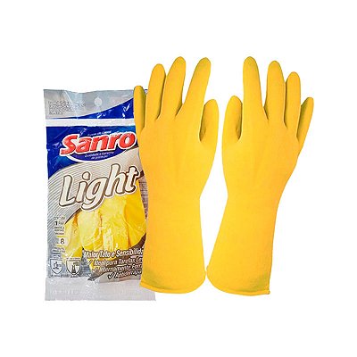 LUVA LIGHT AMARELA G SANRO