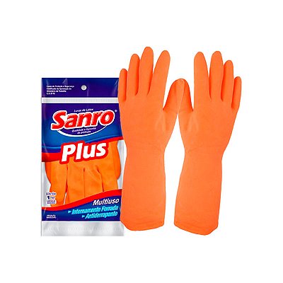 LUVA FORRADA PLUS LARANJA G SANRO