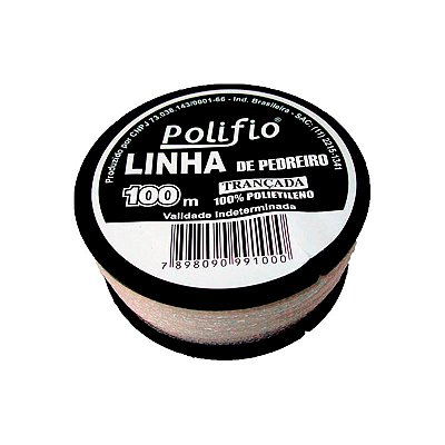 LINHA PARA PEDREIRO POLIFIO TRANÇADA C/100M