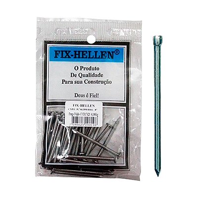 PREGO POLIDO SEM CABEÇA 17X21 C/100G FIX HELLEN