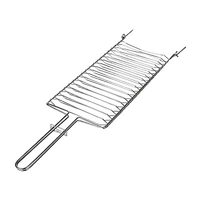 GRELHA PARA CHURRASCO DUPLA CONCAVA 650X190