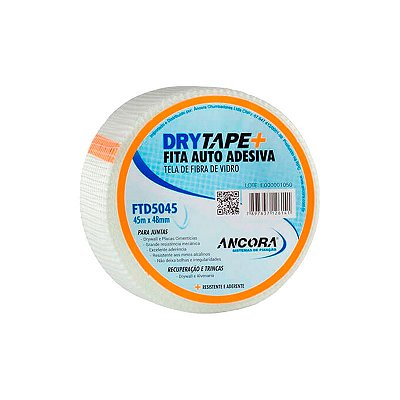 FITA ADESIVA TELADA FIBRA DE VIDRO 48X90M