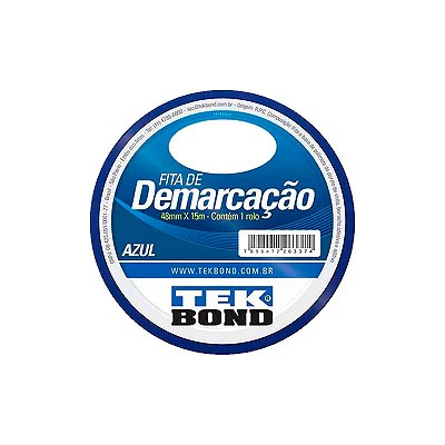 FITA DEMARCAÇÃO DE SOLO TEK BOND 48X15M AZUL