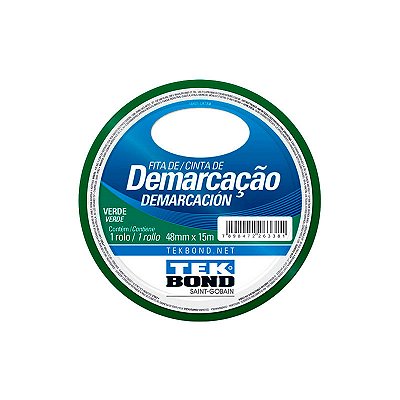 FITA DEMARCAÇÃO DE SOLO TEK BOND 48X15M VERDE