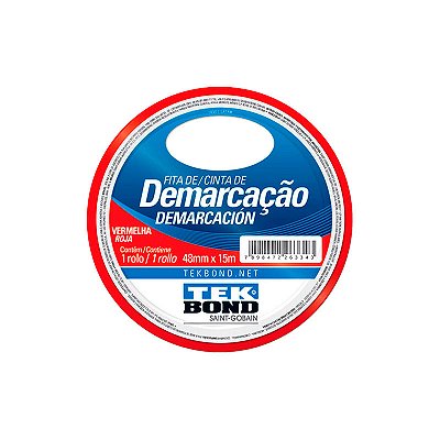 FITA DEMARCAÇÃO DE SOLO TEK BOND 48X15M PRETA