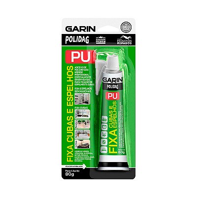 COLA FIXA CUBA/ESPELHO CINZA 80G GARIN