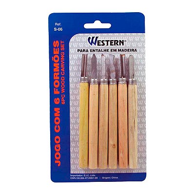 JOGO FORMÃO P/ ENTALHE WESTERN C/MD 6 PEÇAS