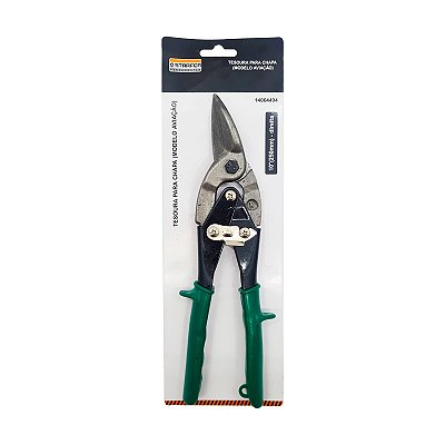 TESOURA PARA CHAPA AVIAÇÃO DIREITA STARFER VERDE