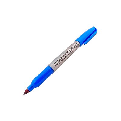 CANETA PARA MARCAÇÃO FINA AZUL BRASFORT