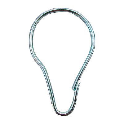 GANCHO TIPO PERA PARA CORTINA GRANDE 35MM C/100