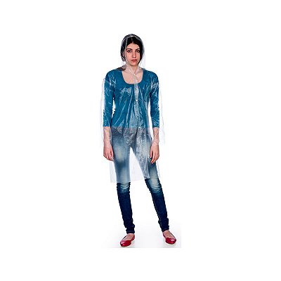 CAPA P/CHUVA POLIETILENO TRANSPARENTE G NIKOLA