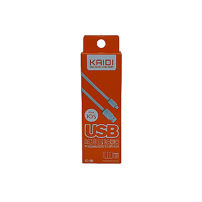 Cabo USB iPhone Kaidi KD-306 – 1 Metro | Carga e Dados