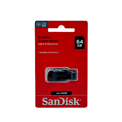 Pen Drive SanDisk 64GB Cruzer Blade