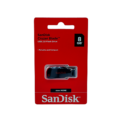 Pen Drive Sandisk 8GB Original Cruzer Blade