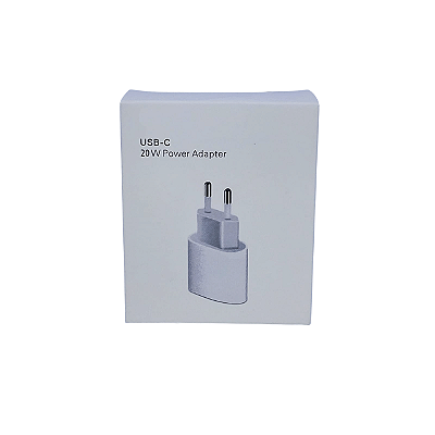 Fonte USB-C 20W Caixa Branca