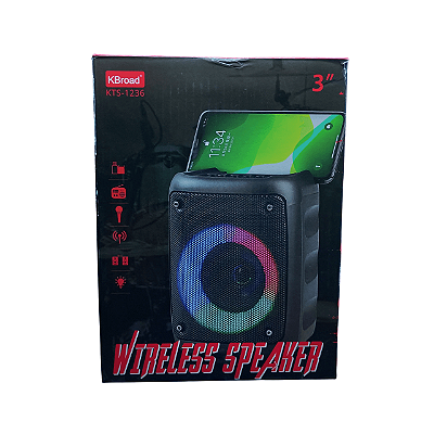 Caixa de Som Bluetooth 10W KTS-1236