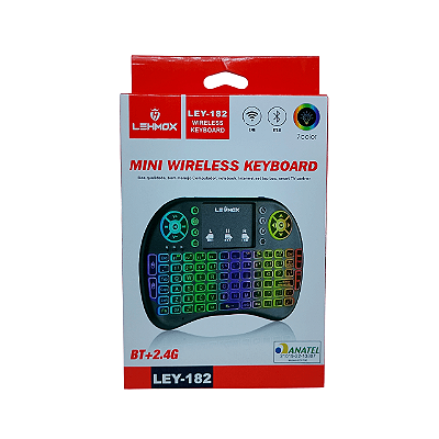 Mini Teclado bluetooth Wireless sem fio Com Touch Pad