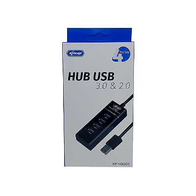 Hub 4 Portas USB 3.0 & 2.0