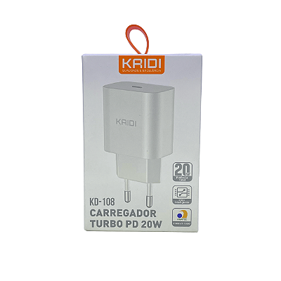 Fonte Carregador iPhone Tipo C Kaidi KD-108