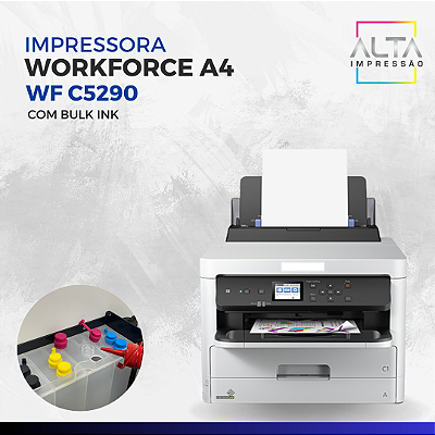 Impressora A4 Ep WF C5290 Com Bulk Ink