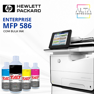 HP Multifuncional PageWide Enterprise Color 586 - Seminova