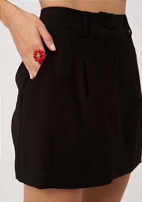 Saia Shorts Zoe Preto