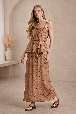 Blusa Alça Marrom PP