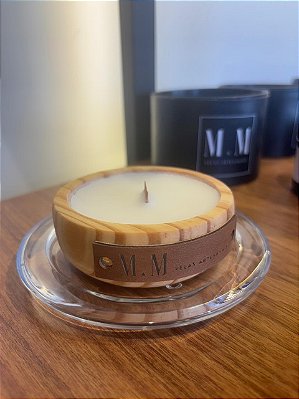 Vela Aromática em Madeira - 70ml