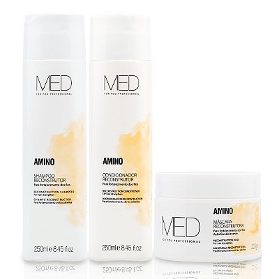 Kit Shampoo, Condicionador e Máscara Amino