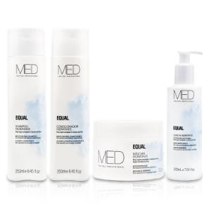 Kit Shampoo, Condicionador, Máscara e Leave-in Equal