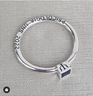 Anel em prata 925 Quadrado bas. REF.02