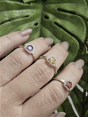 Anel em prata 925 Coração galer. REF.10