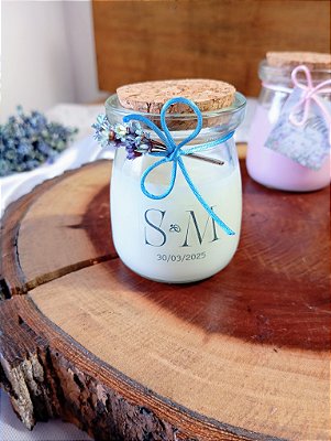 Velinha aromática 100ml com Flores secas
