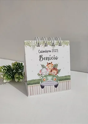 Mini calendário 8x7 cm